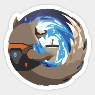 Rocket Fox Sticker